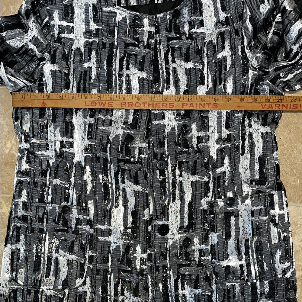 Focus 2000 Black and Gray Abstract Blazer - Picture 10 of 16